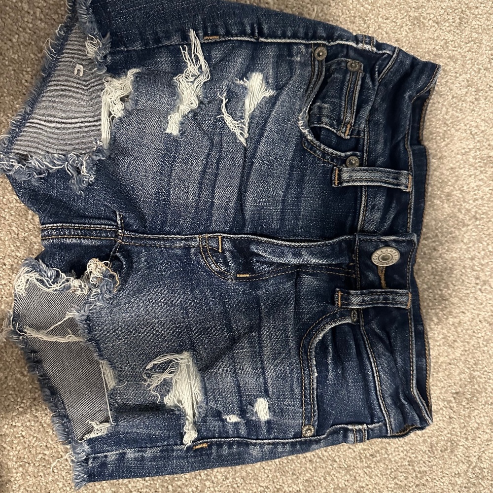 Ripped Jean Shorts